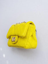 Load image into Gallery viewer, Girl&#39;s Yellow Quilted Mini Purse

