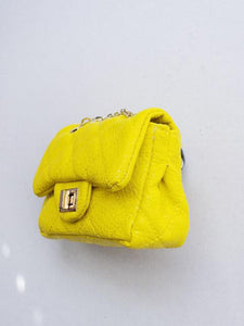 Girl's Yellow Quilted Mini Purse