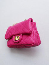 Load image into Gallery viewer, Girl&#39;s Fuchsia Quilted Mini Purse
