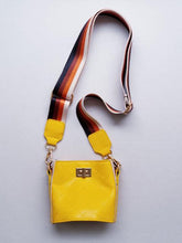 Load image into Gallery viewer, Girl&#39;s Yellow Quilted Cross-Body Bucket Bag
