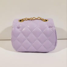 Load image into Gallery viewer, Girl&#39;s quilted Lilac Purse
