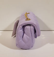 Load image into Gallery viewer, Girl&#39;s quilted Lilac Purse
