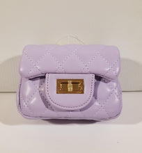 Load image into Gallery viewer, Girl&#39;s quilted Lilac Purse
