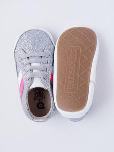 Old Soles Baby Girl's Silver Sneakers