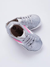 Load image into Gallery viewer, Old Soles Baby Girl&#39;s Silver Sneakers
