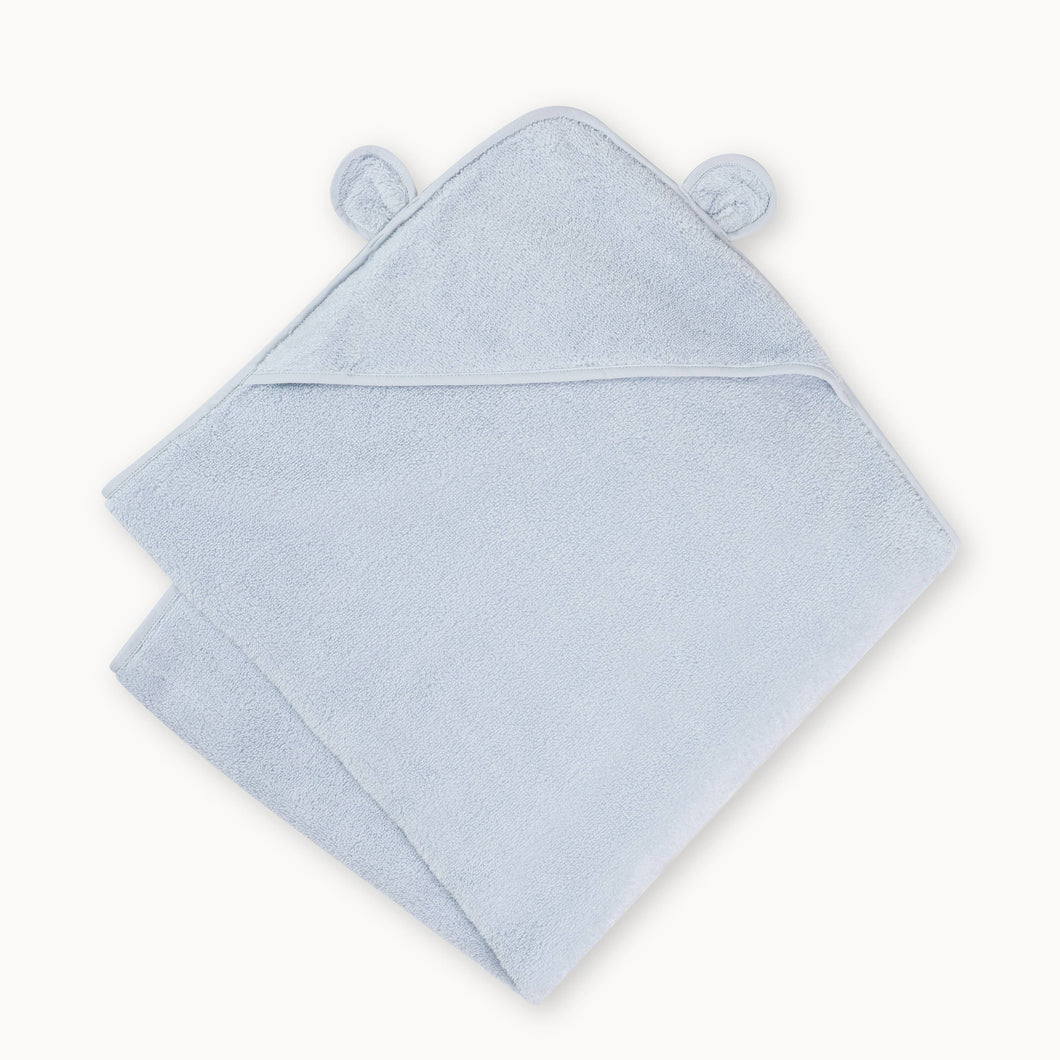 Natemia - Organic Cotton Hooded Towel for Babies & Toddlers in Blue
