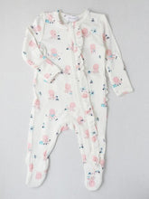 Load image into Gallery viewer, Baby girl&#39;s zip footie onesie
