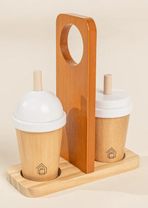 Coco Village Wooden Coffee Maker Set