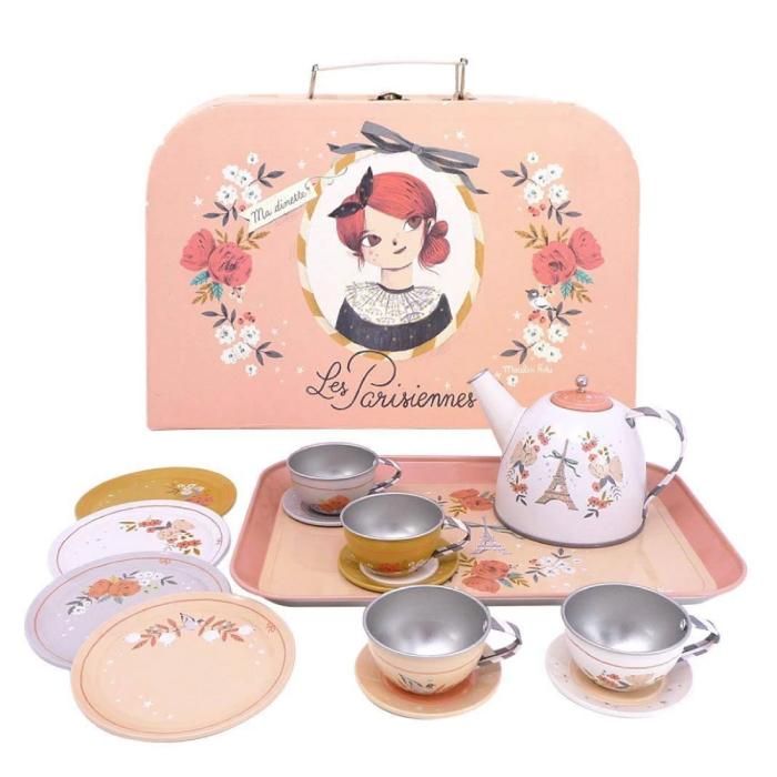 Moulin Roty - Les Parisiennes - Tea Set – purplemangokids Moulin Roty - Les Parisiennes - Tea Set – purplemangokids
