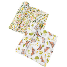 Load image into Gallery viewer, Bebe Au Lait Bamboo Blend Swaddle Set - Butterfly/Flutterby
