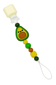 Loulou Lollipop Pacifier Clip - Avocado