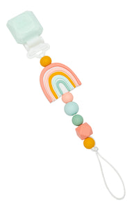 Loulou Lollipop Pacifier Clip - Rainbow
