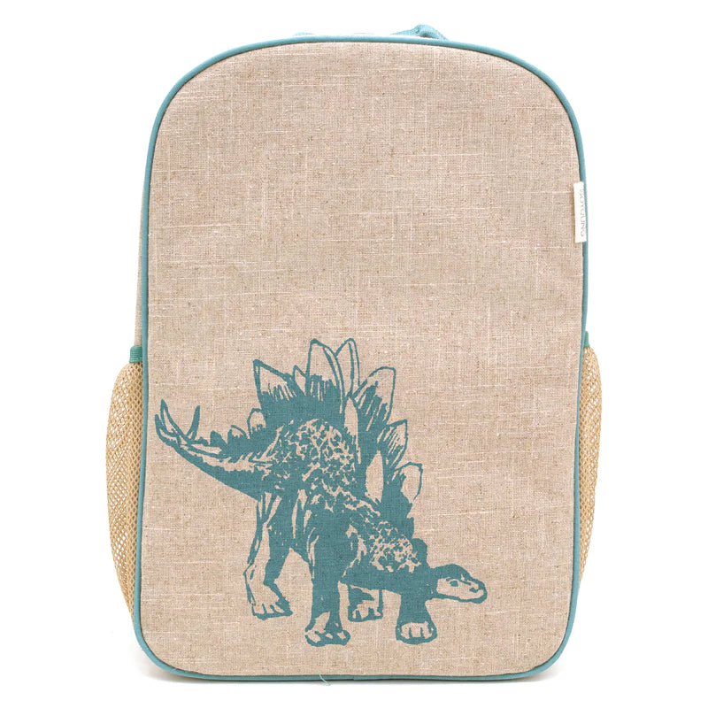 So Young Green Stegosaurus Grade School Backpack