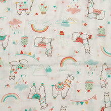 Load image into Gallery viewer, Loulou Lollipop Muslin Swaddle Blanket - Llama
