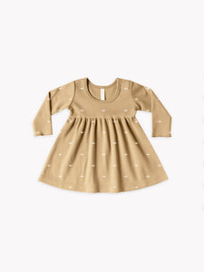 Quincy Mae Baby Girl's Long Sleeve Baby Dress Set/ Honey