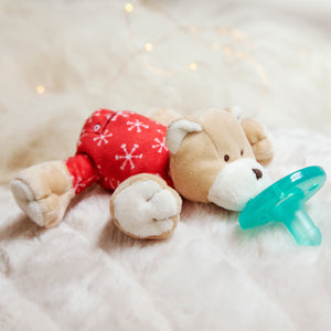 WubbaNub Plush Pacifier - PJ Baby Bear