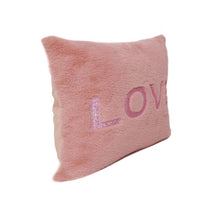 Load image into Gallery viewer, OMG Glitter Love Patched Pink Pillow

