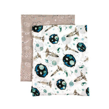 Load image into Gallery viewer, Bebe Au Lait Bamboo Swaddle Blanket Set - Space/Galaxy
