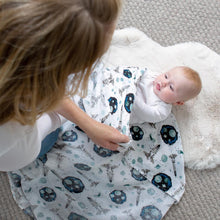 Load image into Gallery viewer, Bebe Au Lait Bamboo Swaddle Blanket Set - Space/Galaxy
