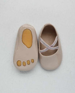 Baby girl's patent blush ballet flats