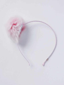 Girl's fur pom-pom headband ( more colors )