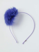 Load image into Gallery viewer, Girl&#39;s fur pom-pom headband  ( more colors )
