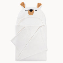 Load image into Gallery viewer, Natemia - Polar Bear Bamboo Hooded Towel

