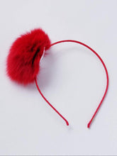 Load image into Gallery viewer, Girl&#39;s fur pom-pom headband ( more colors )
