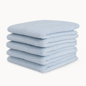 Natemia - Organic Cotton Baby Washcloths in Blue