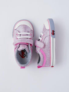 See Kai Run Girl's Pink Glitter Sneakers