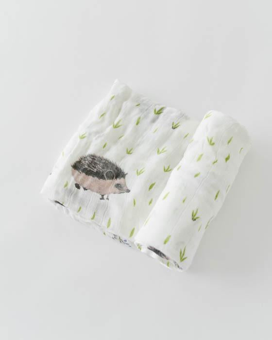 Deluxe Muslin Swaddle Blanket - Hedgehog
