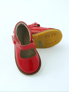 Girl's patent red Mary Jane