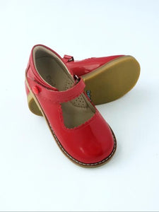 Girl's patent red Mary Jane