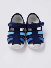 Load image into Gallery viewer, Boy&#39;s blue fisherman sandals
