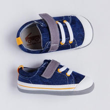 Load image into Gallery viewer, See Kai Run Baby Boy&#39;s Washed Denim Sneakers
