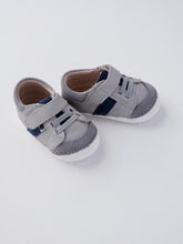 Load image into Gallery viewer, Old Soles Boy&#39;s Lt. Grey/Navy Sneakers
