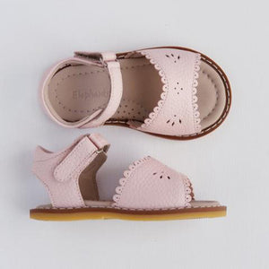 Girl's pink cut-outs sandals