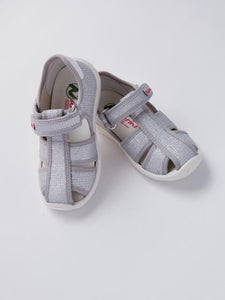 Girl's silver glitter sandals