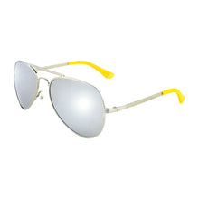 Load image into Gallery viewer, Winkniks Brushed Silver &amp; Mirror Lanes Sunglass - Emmett

