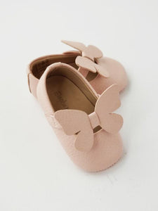 Baby girl's pink ballet flat shoes