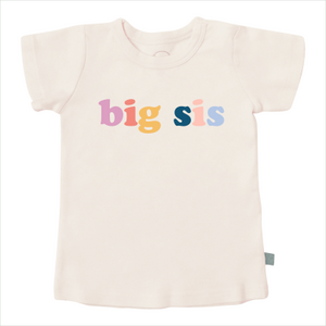 Toddler Graphic T-Shirt - " Big Sis "    (18-24M, 2T, 3T, 4T )