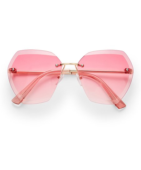 Pink Sadie Square Sunglasses